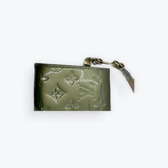 Louis Vuitton Olive Green Monogram Vernis LV Wallet On Chain Sunset Blvd Clutch - Picture 10 of 11